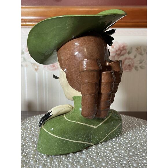 ERMYN TRUDE SIGNED BETTY LOU NICHOLS LADY HEAD VASE EYELASHES VINTAGE, Large - Picture 4 of 10